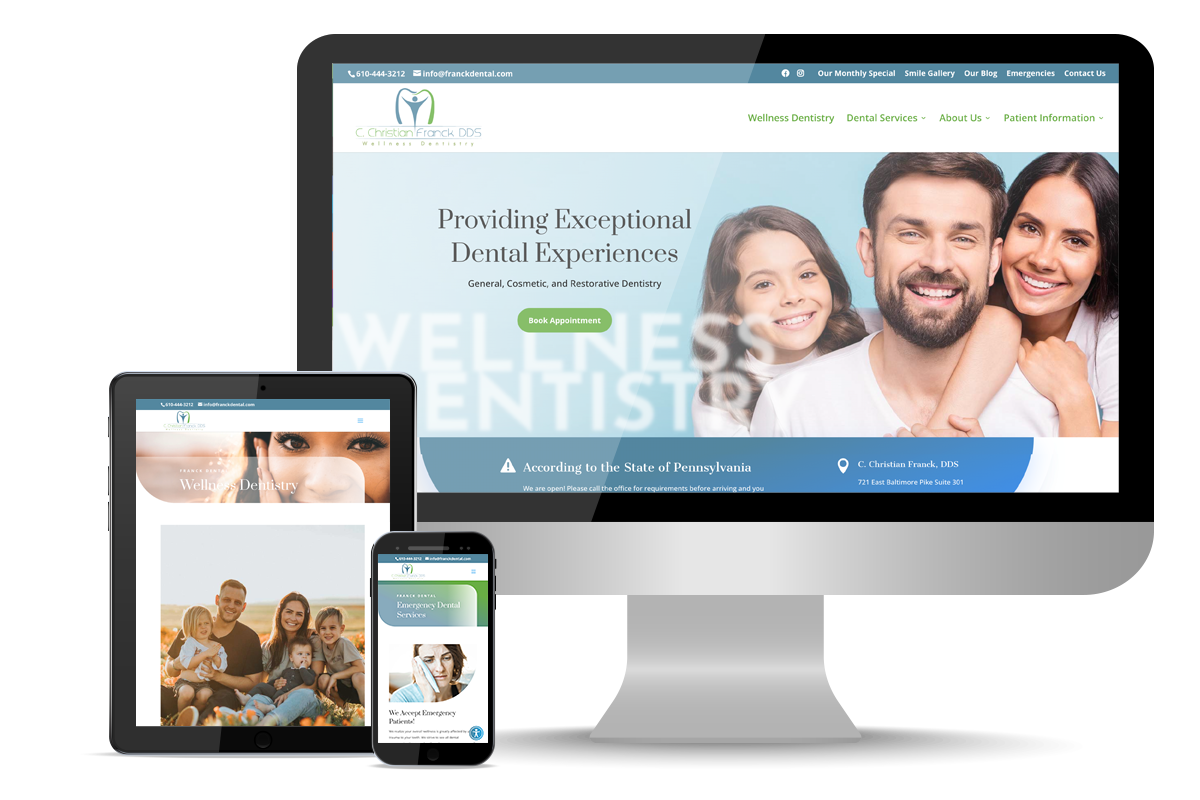 Franck Dental Responsive Design Example